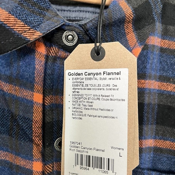 NEW Women’s PrAna Golden Canyon Flannel Size L - Picture 4 of 8